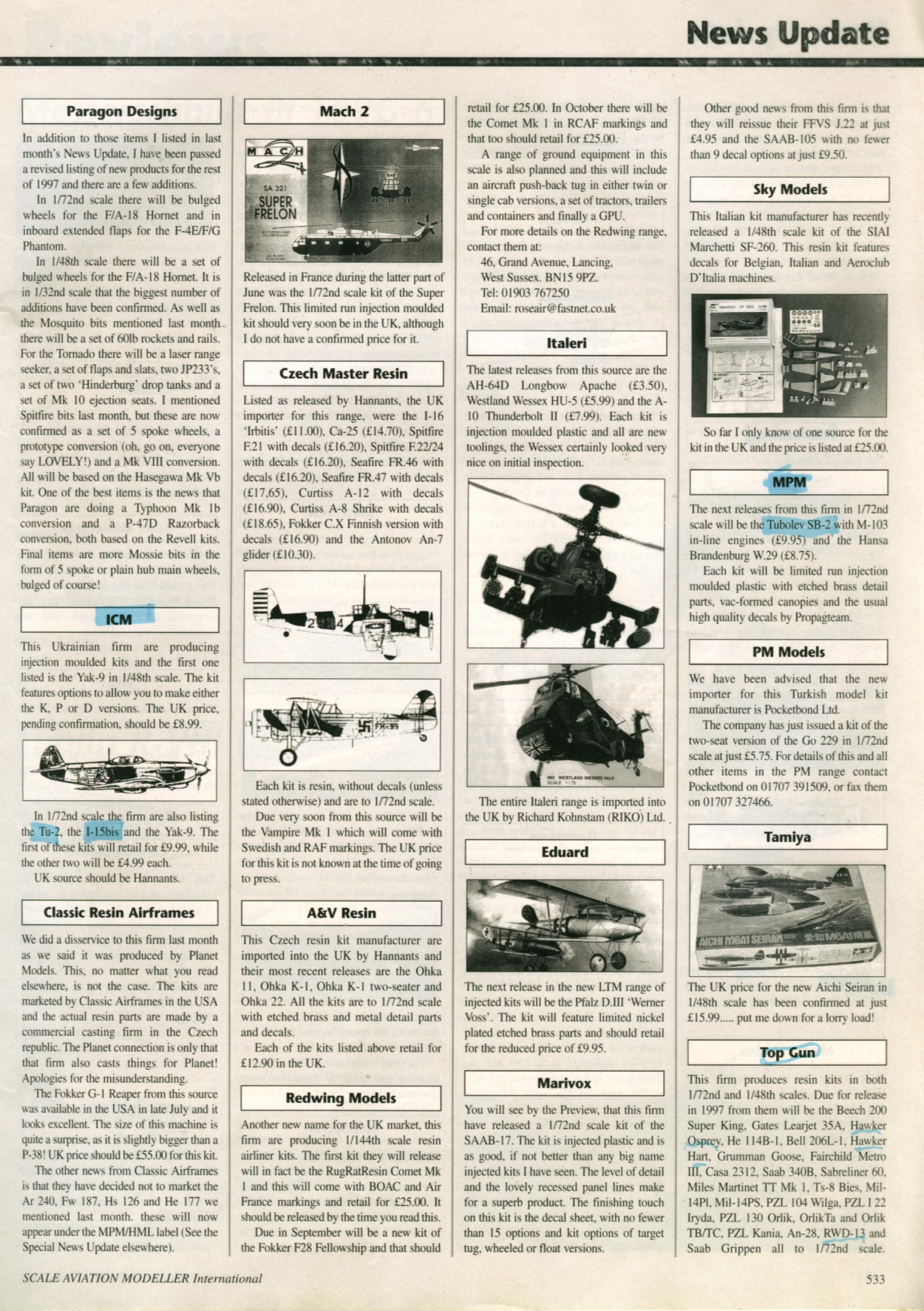Scale Aviation Modeller International 1997-09